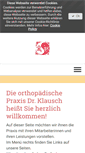 Mobile Screenshot of orthopaedie-klausch.de